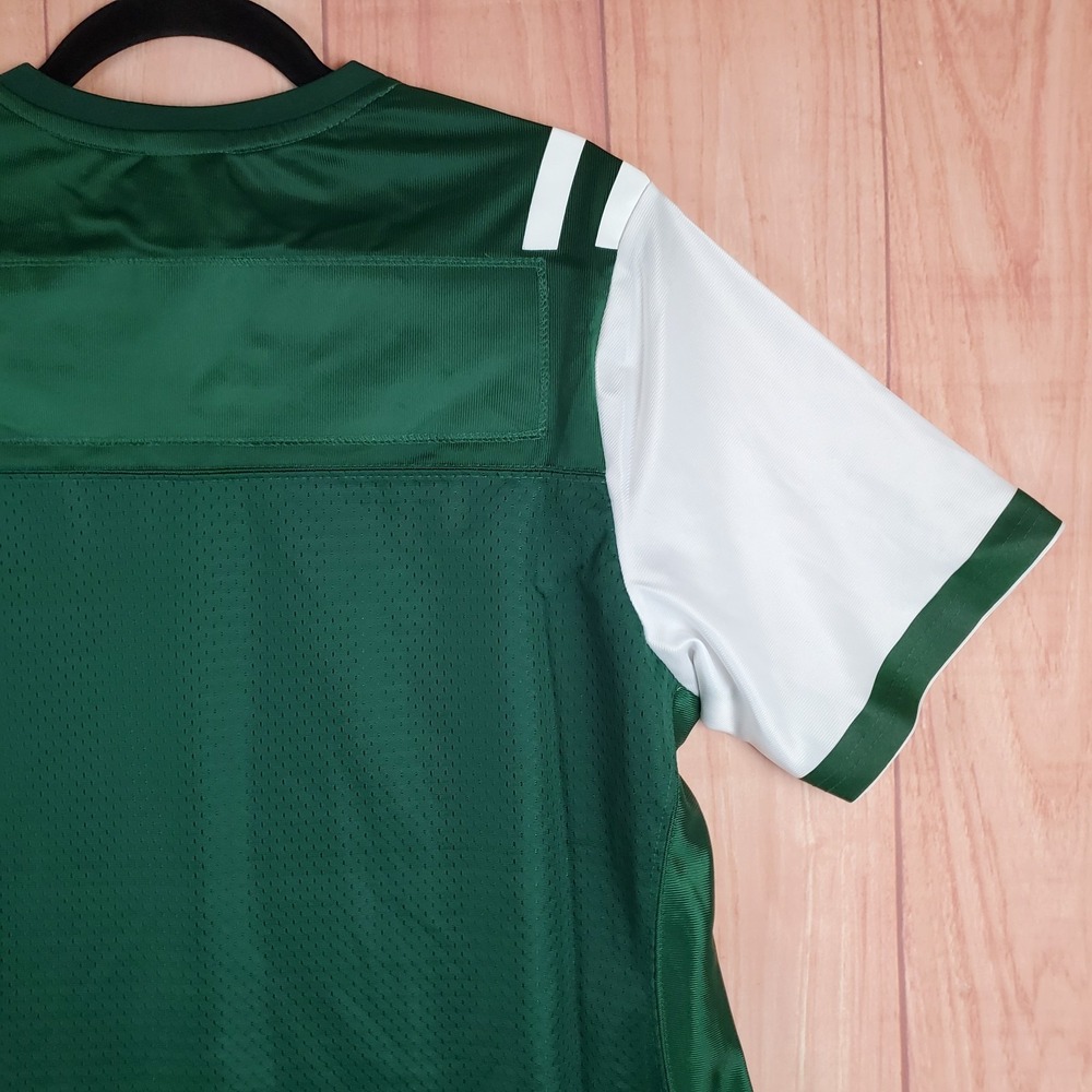 NFL Pro Line New York Jets Womens Jersey Sz Large Green Polyester V-Neck - Picture 10 of 11